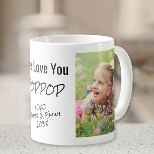 Poppop Love You Grandpa Photo Coffee Mug