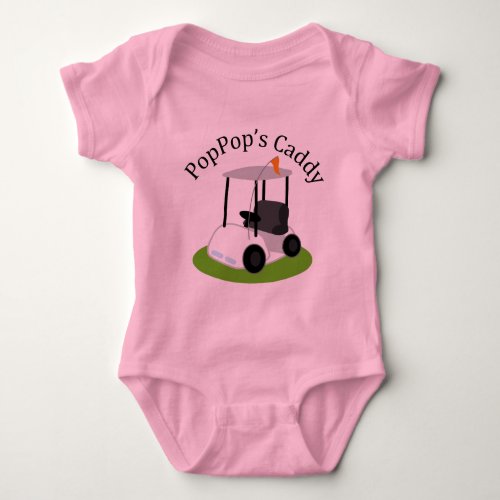 Poppops Caddy Golf Baby Bodysuit