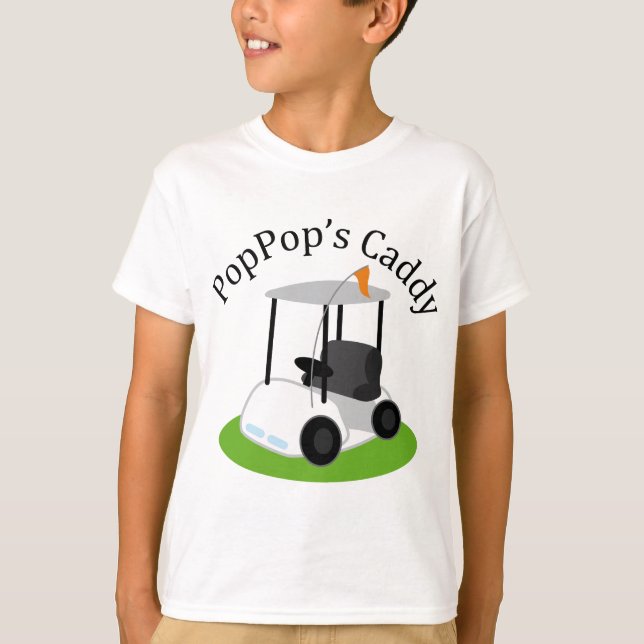 Poppops Caddy (Golf) T-Shirt (Front)