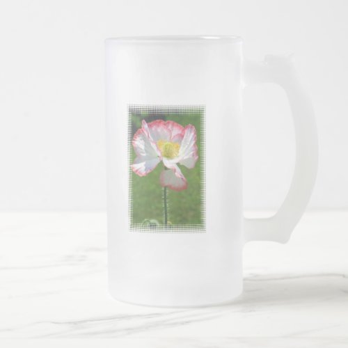 Popppy Photo Frosted Beer Mug