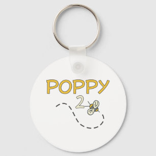Poppy 2 Bee Keychain
