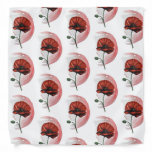Poppy: A Delicate &amp; Vibrant Watercolor Flower Bandana