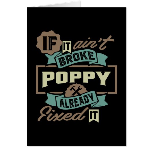 Poppy Already Fixed It Cards (Front)