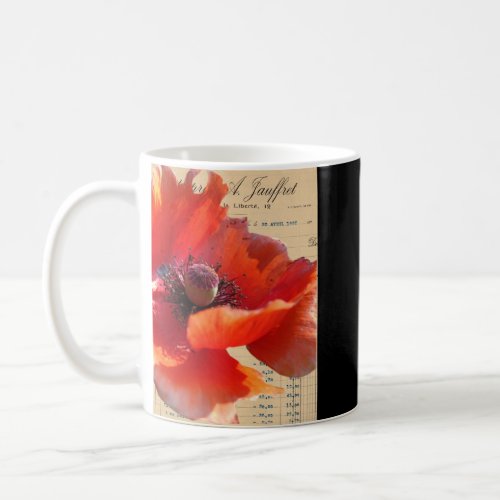Poppy and Ephemera Digital Art  Coffee Mug