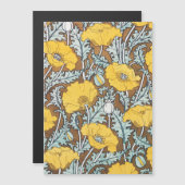 poppy art illustration yellow flower (Front/Back)