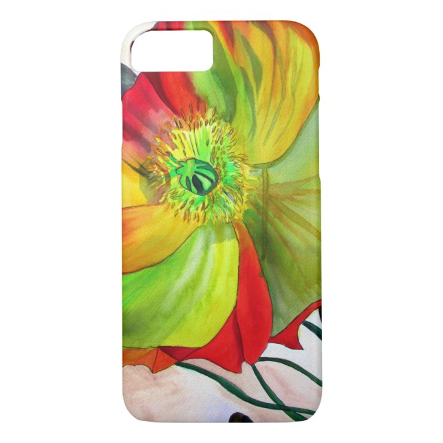 Poppy Art macro poppy Case-Mate iPhone Case (Back)