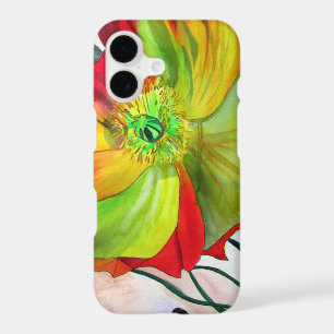 Poppy Art macro poppy iPhone 17 Case