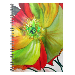 Poppy Art macro poppy Notebook