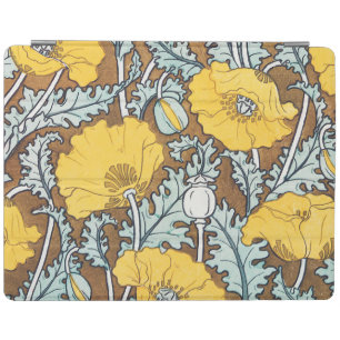 Poppy Art Nouveau Illustration Yellow Flower iPad Smart Cover