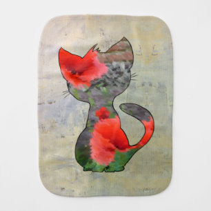 poppy baby burp cloth