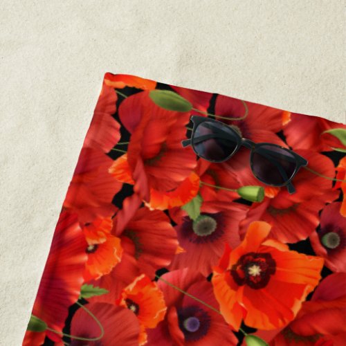 Poppy Beach Towel