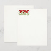 Poppy blooming joyful Summer Flowers (Front/Back)