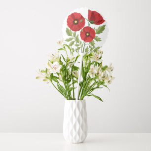 Poppy blooming joyful Summer Flowers Balloon