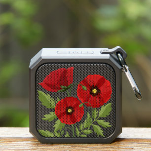 Poppy blooming joyful Summer Flowers Bluetooth Speaker