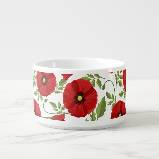Poppy blooming joyful Summer Flowers Bowl (Center)