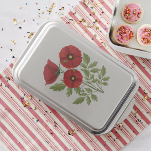 Poppy blooming joyful Summer Flowers Cake Pan