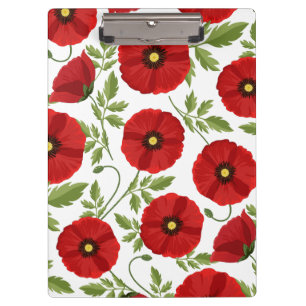 Poppy blooming joyful Summer Flowers Clipboard