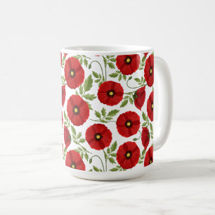 Poppy blooming joyful Summer Flowers Coffee Mug