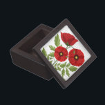 Poppy blooming joyful Summer Flowers Gift Box<br><div class="desc">Poppy Flowers blooming joyful spring and summer vector seamless repeat textile / fabric pattern illustration. Original graphic art copyright BluedarkArt TheChameleonArt.</div>