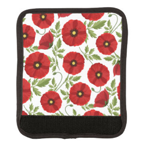 Poppy blooming joyful Summer Flowers Luggage Handle Wrap