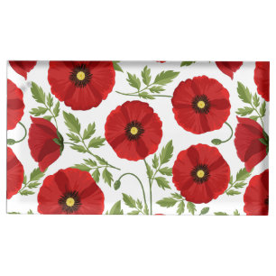Poppy blooming joyful Summer Flowers Place Card Holder