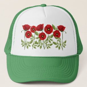 Poppy blooming joyful Summer Flowers Trucker Hat