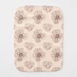 Poppy Botanical Baby Burp Cloth