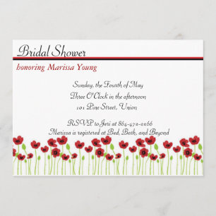 Poppy Bridal Shower Invitation