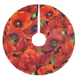 Poppy Brushed Polyester Tree Skirt