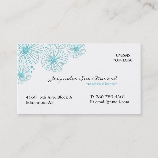 Customizable Poppy Business Card