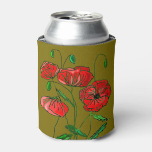 Poppy Can Cooler Custom Colors