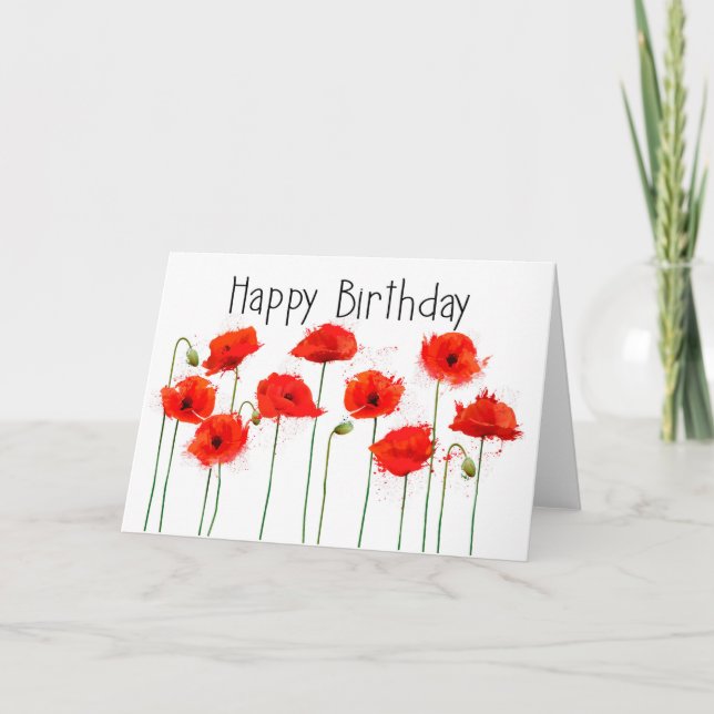 Poppy Card (Front)