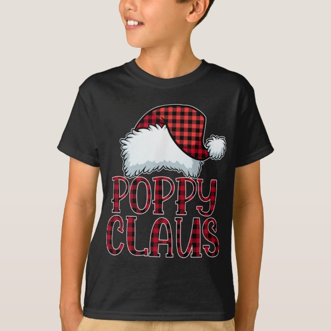 Poppy Claus Christmas Pajama Family Matching Xmas T-Shirt (Front)