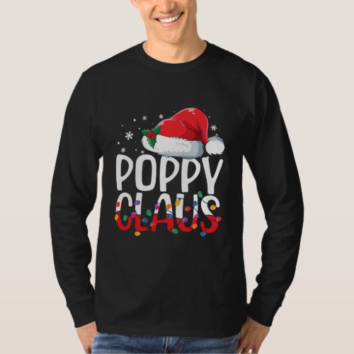 Poppy Claus Christmas Pajamas Matching Family T_Shirt
