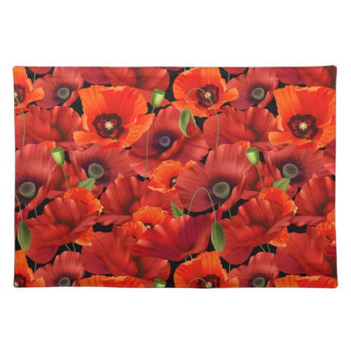 Poppy Cloth Placemat