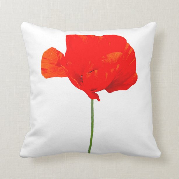 Poppy Decorative & Throw Pillows Zazzle