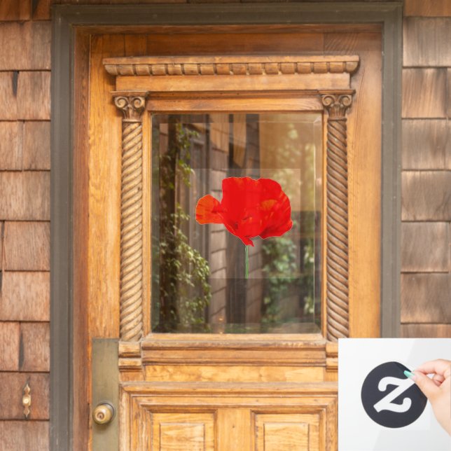 POPPY Collection 06 Square 12"x12" WC Window Cling (Home Door)