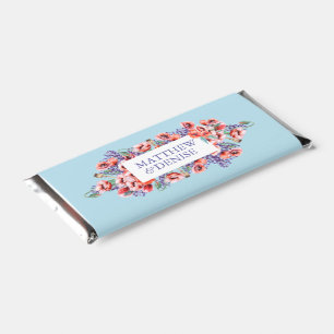 Poppy Collection with Spun Sugar Blue Background I Hershey Bar Favors