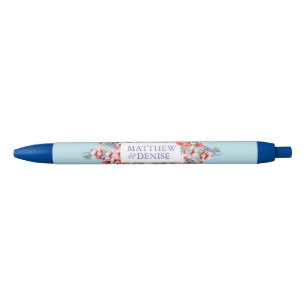 Poppy Collection with Spun Sugar Blue Background Pen