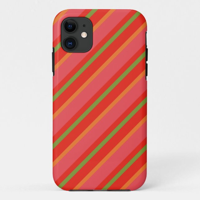 Poppy Colors Stripes iPhone 5/5s Case-Mate Case (Back)