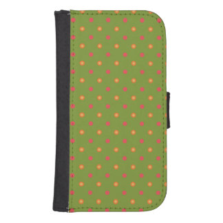 Poppy Colours Polka Dots, Wallet Smartphone Case