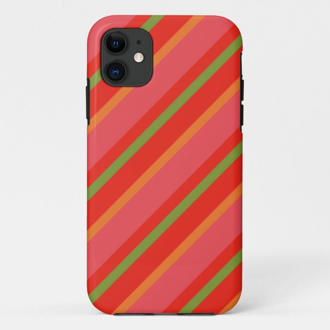 Poppy Colours Stripes iPhone 5/5s Xtreme Case (Back)