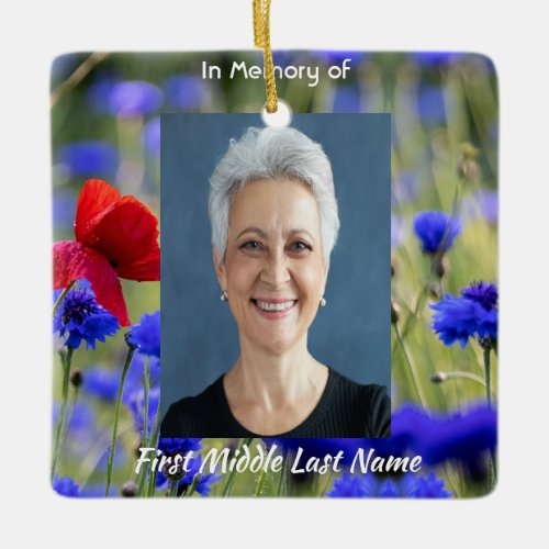 Poppy Cornflower Meadow Memorial Pocket Keepsake