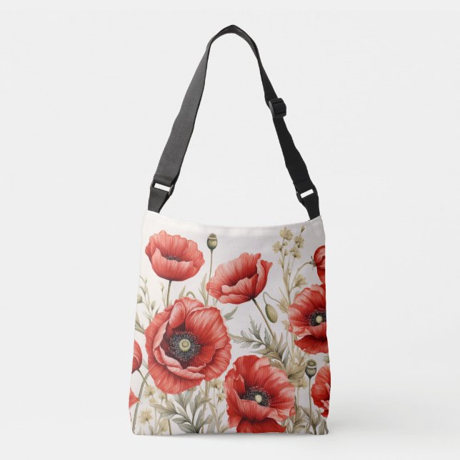Poppy Covered Cross-Body Tote (Front)