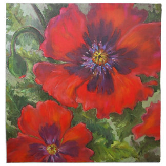 Poppy Dinner Napkins