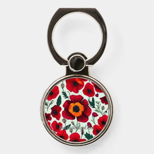 Poppy Dreams Patterns that Inspire Phone Ring Stand