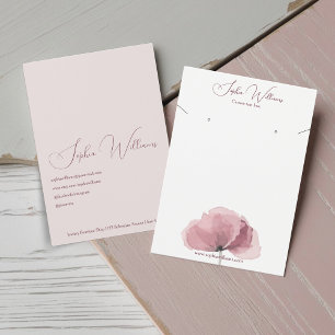 Poppy Earring & Necklace Set Jewelry Display Card