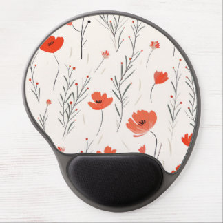 Poppy Elegance Gel Mouse Pad