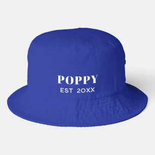 Poppy Est 20XX Date Year Bucket Hat