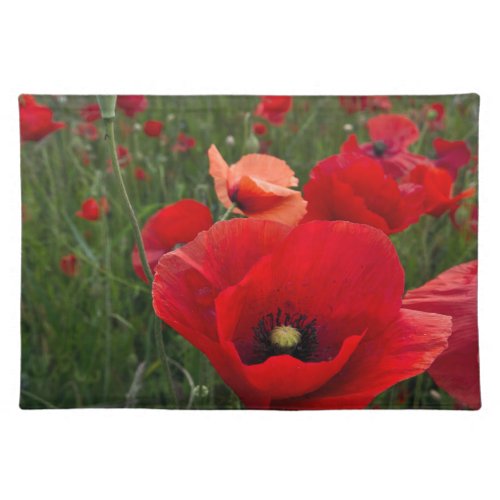 Poppy Field American Mojo  Placemat